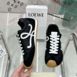 Loewe Unisex Ballet Runner 2.0 in Nylon and Calfskin-Black LLBR282X01