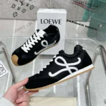 Loewe Unisex Ballet Runner 2.0 in Nylon and Calfskin-Black LLBR282X01