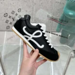 Loewe Unisex Ballet Runner 2.0 in Nylon and Calfskin-Black LLBR282X01