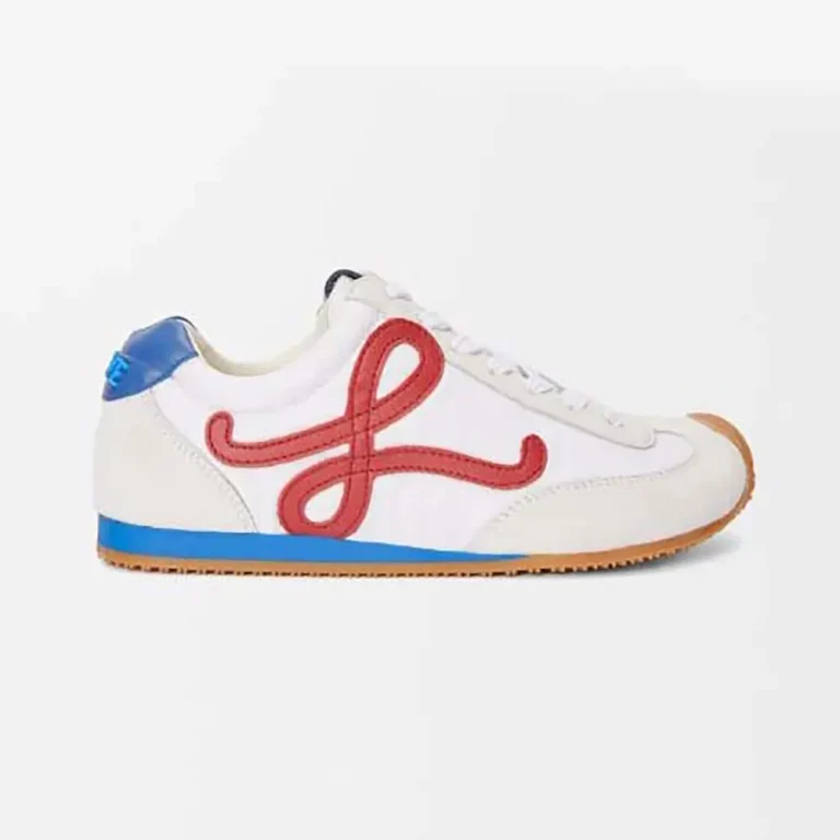 Loewe Unisex Ballet Runner 2.0 in Nylon and Calfskin-Red LLBR282X02