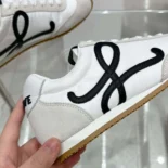 Loewe Unisex Ballet Runner 2.0 in Nylon and Calfskin-White LLBR282X01