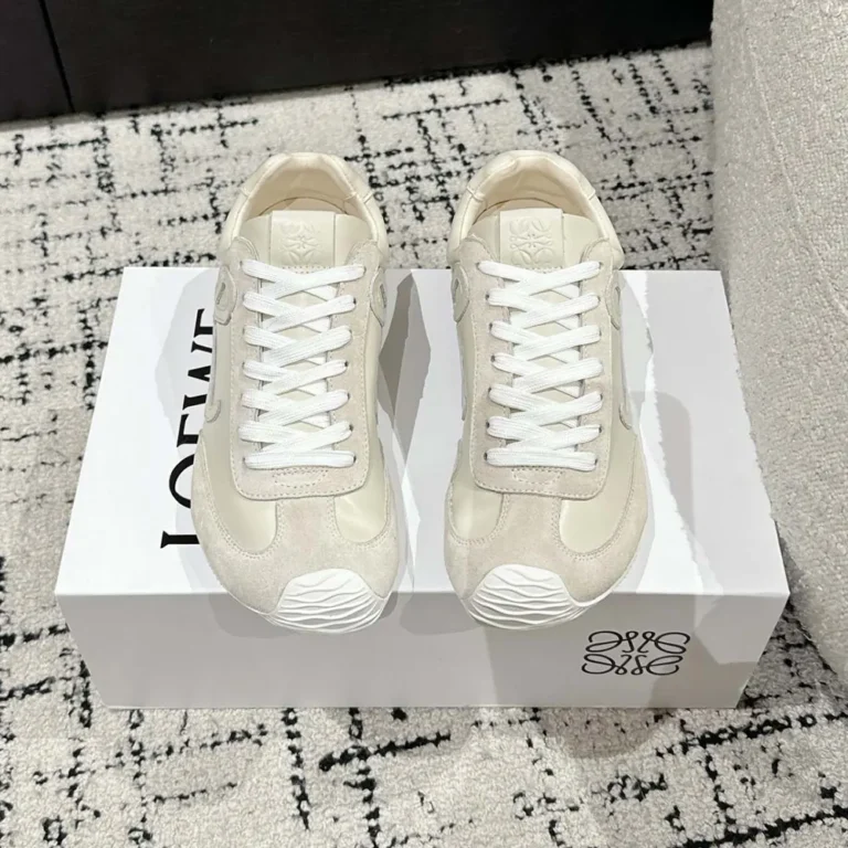 Loewe Unisex Ballet Runner 2.0 in Soft Calfskin-White LLBR282X03