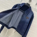 Miu Miu Women Denim Trucker Jacket GWB25216T8