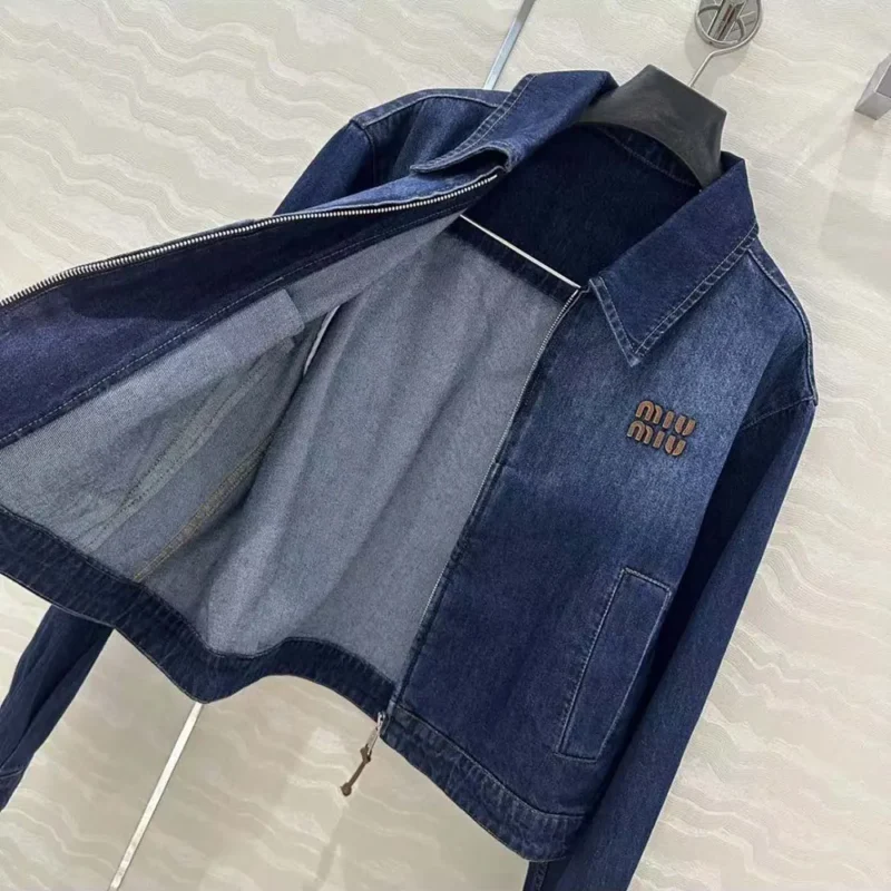 Miu Miu Women Denim Trucker Jacket GWB25216T8