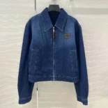 Miu Miu Women Denim Trucker Jacket GWB25216T8