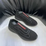 Prada Men Americas Cup Knit Slip-On-Black