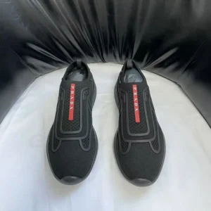 Prada Men Americas Cup Knit Slip-On-Black