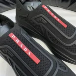 Prada Men Americas Cup Knit Slip-On-Black