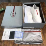 Prada Men Americas Cup Knit Slip-On-White