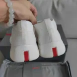 Prada Men Americas Cup Knit Slip-On-White
