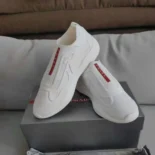 Prada Men Americas Cup Knit Slip-On-White