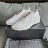 Prada Men Americas Cup Knit Slip-On-White