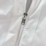 Prada Men Logo Plaque Hooded Windbreaker-White