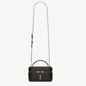Saint Laurent YSL Women Gaby Vanity Bag in Lambskin-Black