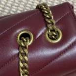 Saint Laurent YSL Women Loulou Medium in Matelasse Lambskin-Bordeaux