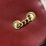 Saint Laurent YSL Women Loulou Medium in Matelasse Lambskin-Bordeaux