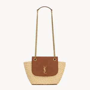 Saint Laurent YSL Women Mini Manon in Raffia 774269GAAED905