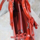 Saint Laurent YSL Women Sac De Jour in Embossed Crocodile Leather Baby-Red