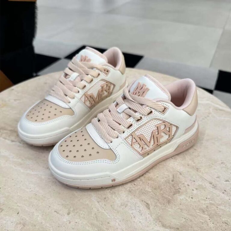 Amiri Women Classic Low White/Pink AWFOSR1084
