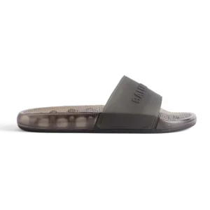 Balenciaga Unisex Pool Transparent Slide Sandal in Black Rubber