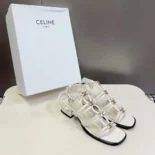 Celine Women Clemence Multi Triomphe Sandal in Lambskin 361233958C