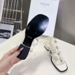Celine Women Clemence Multi Triomphe Sandal in Lambskin 361233958C