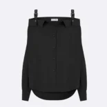Dior Women Blouse Black Cotton Poplin 521B85A3356_X9000
