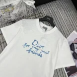 Dior Men DIOR AND HYLTON NEL T-Shirt Relaxed Fit White Cotton Jersey