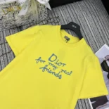 DIOR AND HYLTON NEL T-Shirt Relaxed Fit Yellow Cotton Jersey