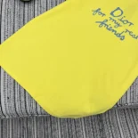 DIOR AND HYLTON NEL T-Shirt Relaxed Fit Yellow Cotton Jersey