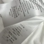 Dioramour Embroidered T-Shirt White Cotton and Linen Jersey