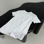 Embroidered T-Shirt White Cotton Jersey with Gold-Tone Dior Astral Motif