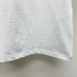 Embroidered T-Shirt White Cotton and Linen Jersey