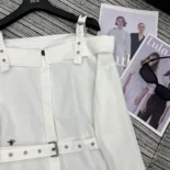 Dior Women Shirtdress White Lightweight Cotton and Silk Poplin