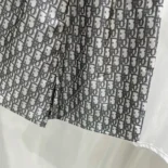 Skort Gray Technical Taffeta Jacquard with Dior Oblique Motif