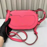 Fendi Women O Lock Mini Camera Case Pink Leather Mini Bag