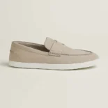 Hermes Men Job Loafer Beige Lambskin Insole and Lining