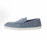 Hermes Men Job Loafer Blue Lambskin Insole and Lining
