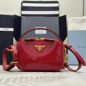 Prada Women Odette Leather Mini-bag-Red 1BH203