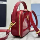 Prada Women Odette Leather Mini-bag-Red 1BH203