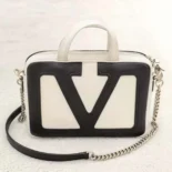 Valentino Women Garavani Viva Superstar Nappa Handbag-White