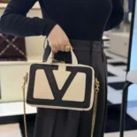 Valentino Women Garavani Viva Superstar Nappa Handbag-White
