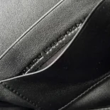 Balenciaga Women Bel Air Clutch On Strap Small in Black Smooth Calfskin