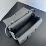 Balenciaga Women Bel Air Clutch On Strap Small in Grey
