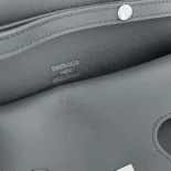 Balenciaga Women Bel Air Clutch On Strap Small in Grey