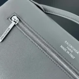 Balenciaga Women Bel Air Clutch On Strap Small in Grey