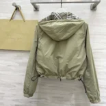 Burberry Men Cropped Reversible Check Hooded Jacket 81058501
