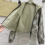 Burberry Men Cropped Reversible Check Hooded Jacket 81058501