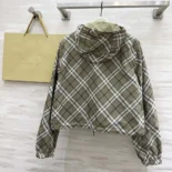 Burberry Men Cropped Reversible Check Hooded Jacket 81058501