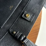 Celine Unisex Mini Cabas Anais Cuir Triomphe in Grained Calfskin-Black 118613ENY